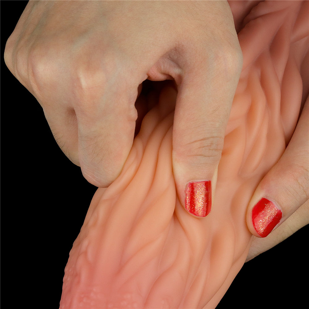 Love Toy Double Layer Silicone Creature Tongue Dildo