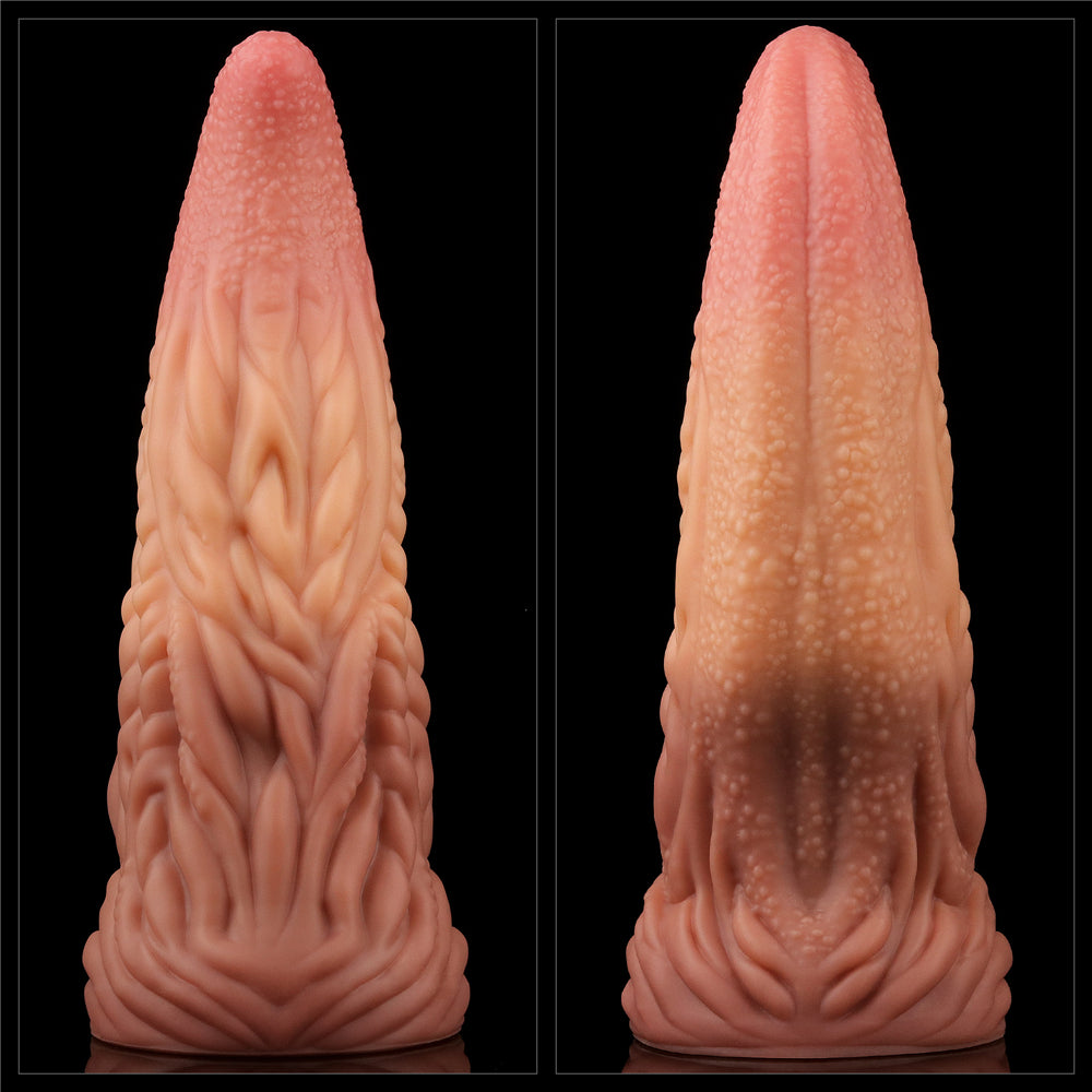 Love Toy Double Layer Silicone Creature Tongue Dildo