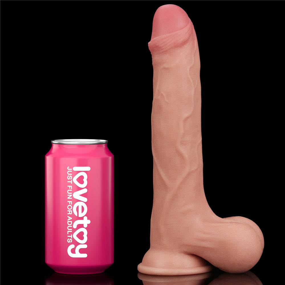 Love Toy Sliding Skin 9.5" Double Layer Realistic Dildo