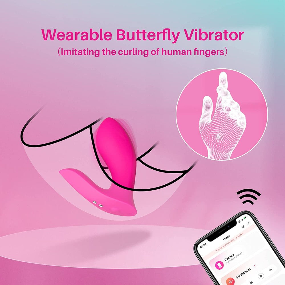 Lovense Flexer Luxury Wearable Stimulator with App Pink