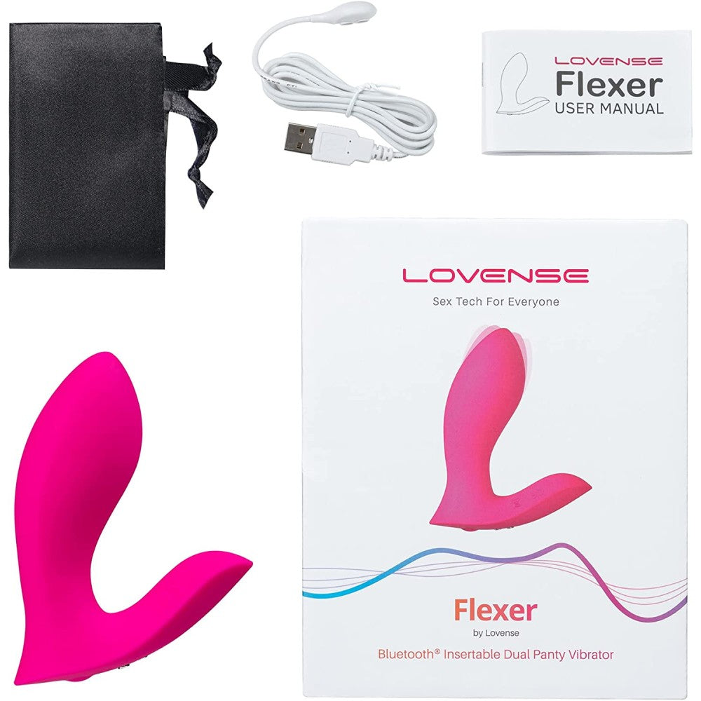 Lovense Flexer Luxury Wearable Stimulator with App Pink