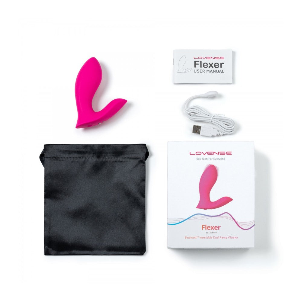 Lovense Flexer Luxury Wearable Stimulator with App Pink