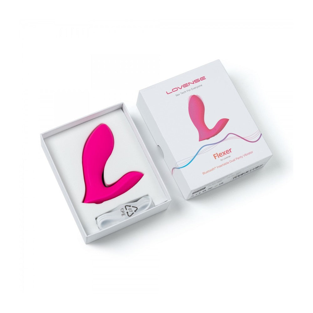 Lovense Flexer Luxury Wearable Stimulator with App Pink