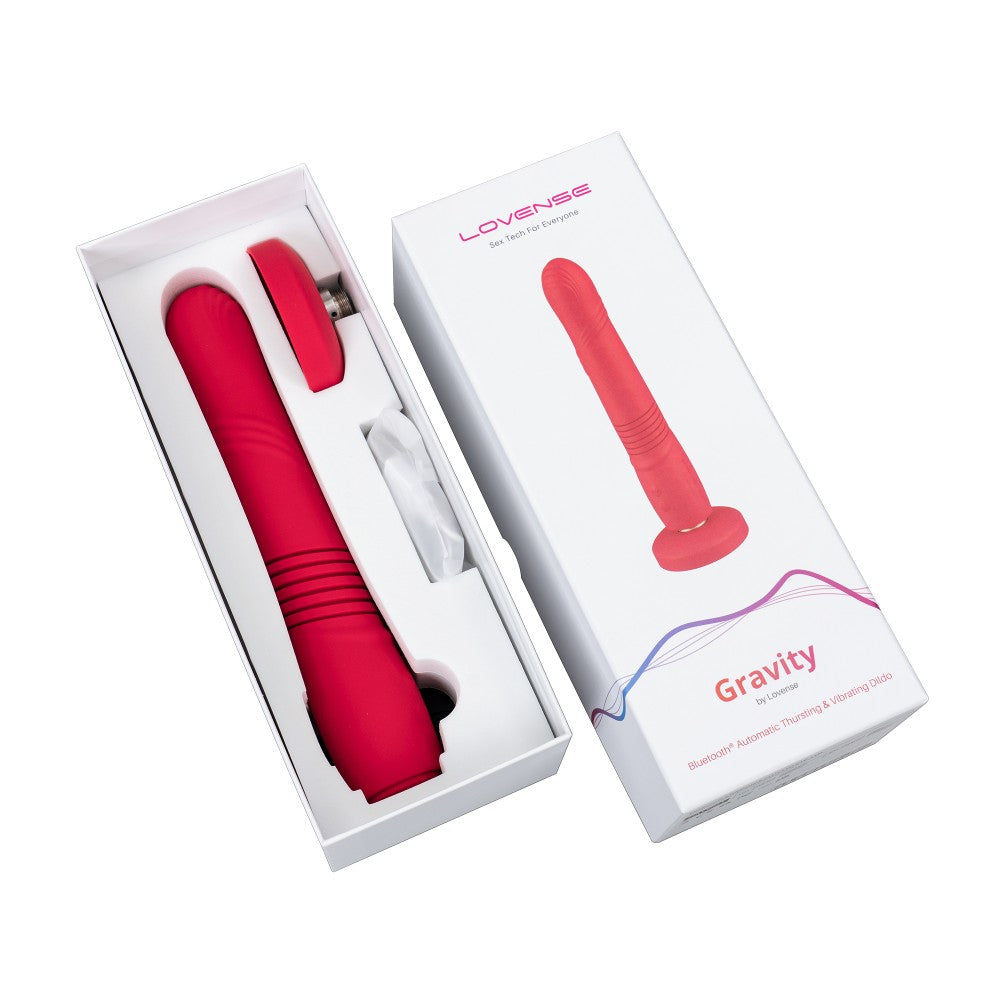 Lovense Gravity Automatic Thrusting Vibrating Dildo with App