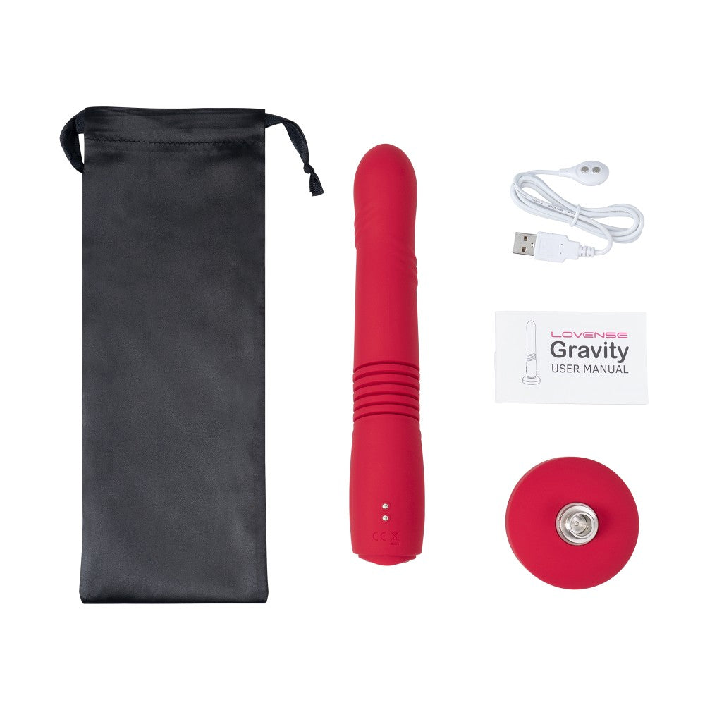 Lovense Gravity Automatic Thrusting Vibrating Dildo with App