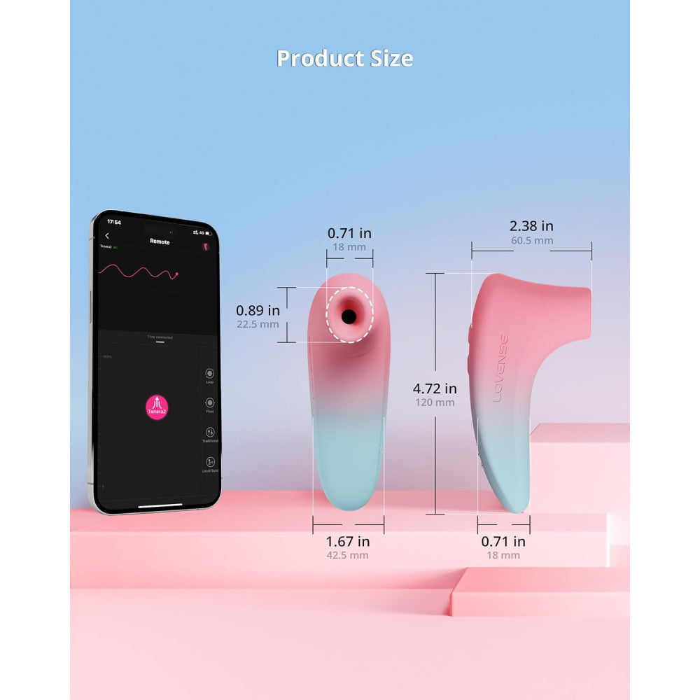 Lovense Tenera 2 Suction Clitoris Stimulator with App