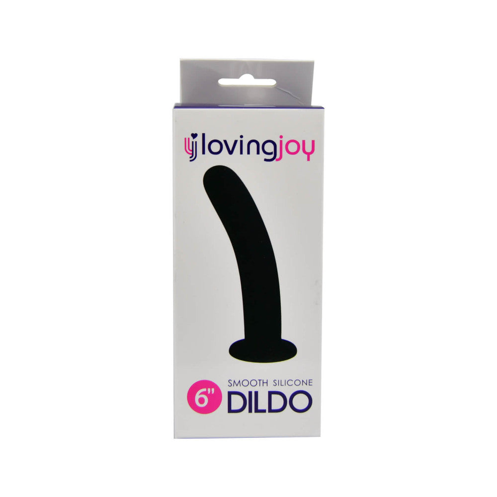 Loving Joy 6" Vacuum Base Silicone Dildo