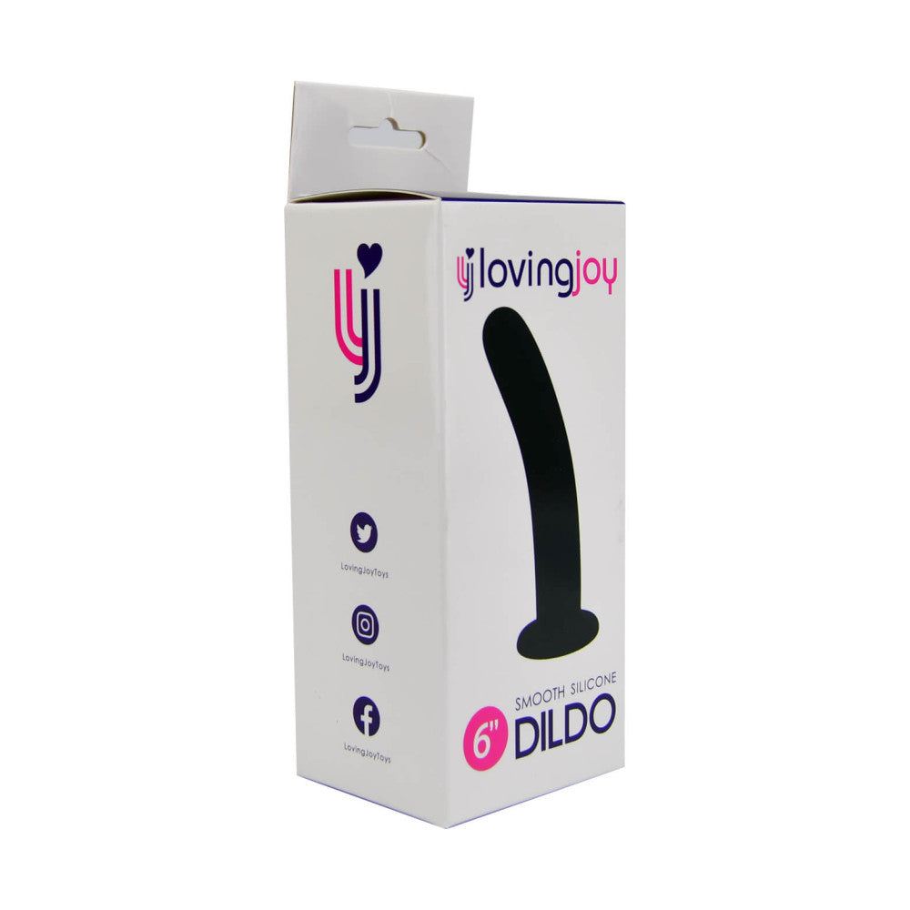 Loving Joy 6" Vacuum Base Silicone Dildo