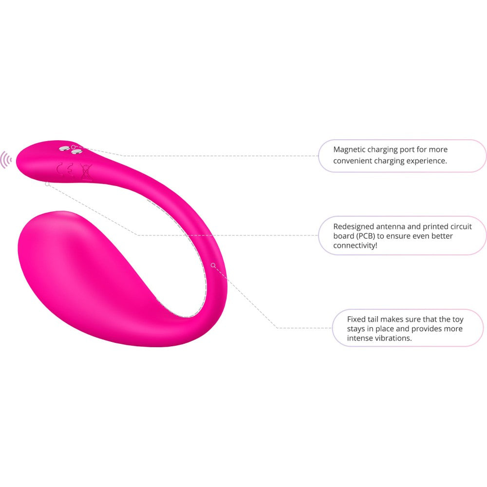 Lush 3 by Lovense Bluetooth Vibrator Pink