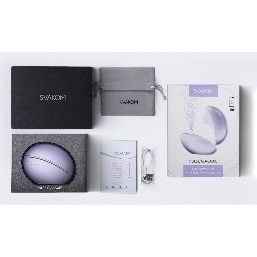 Luxury Clitoris Stimulator with Projector Pulse Galaxie Purple