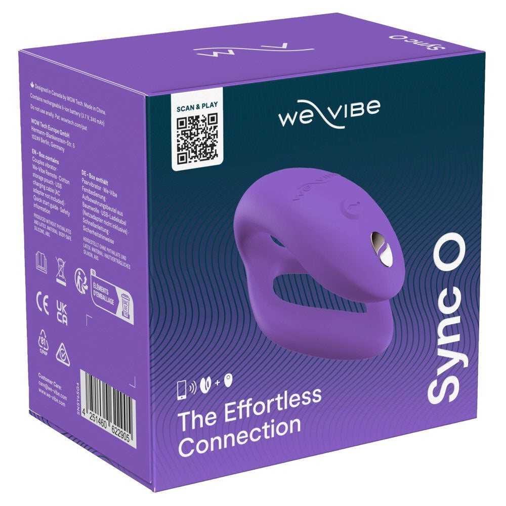 Luxury Couple Stimulator with App We Vibe Sync O Purple