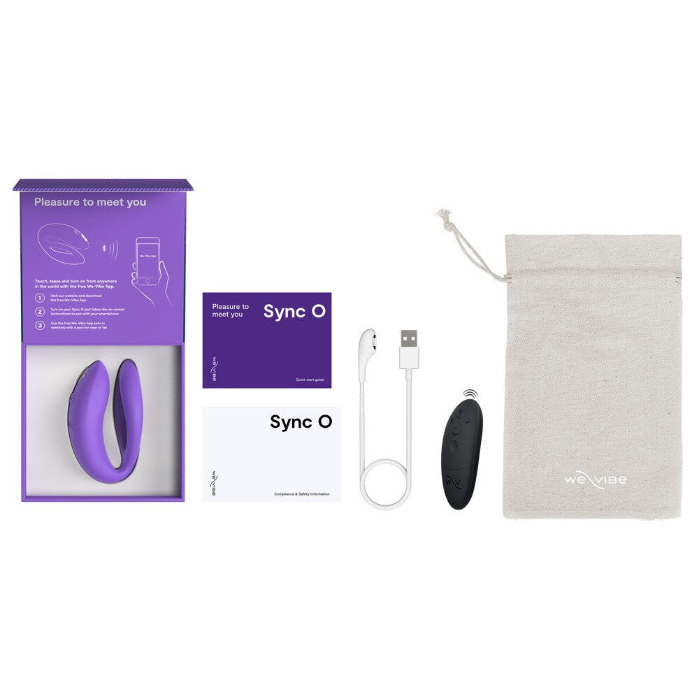 Luxury Couple Stimulator with App We Vibe Sync O Purple