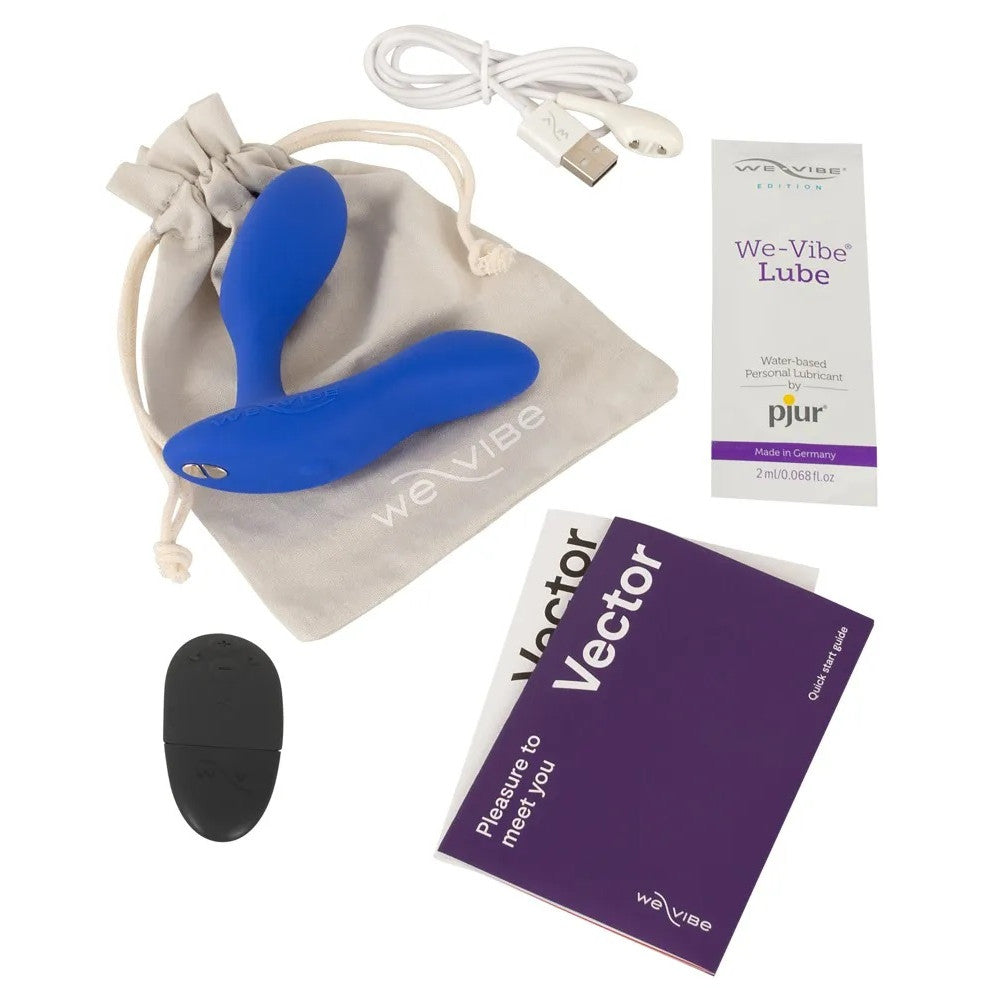 Luxury Prostate Stimulator with App We-Vibe Vector+ Blue