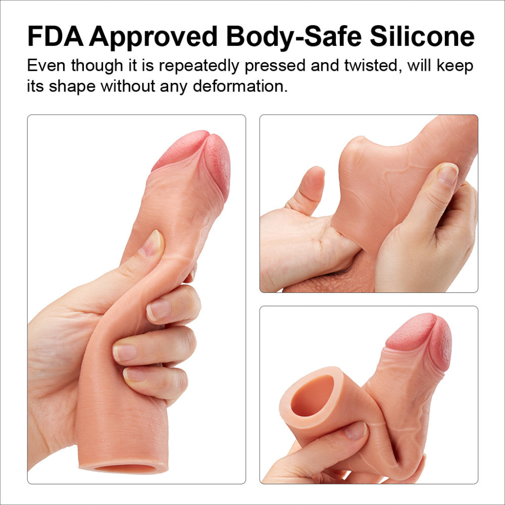 Luxury Silicone Penis Extender & Thickener Nature Extender