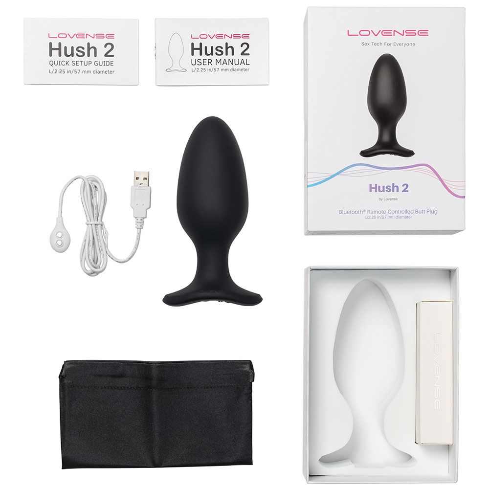 Luxury Vibrating Anal Stimulator with App Lovense Hush 2 L