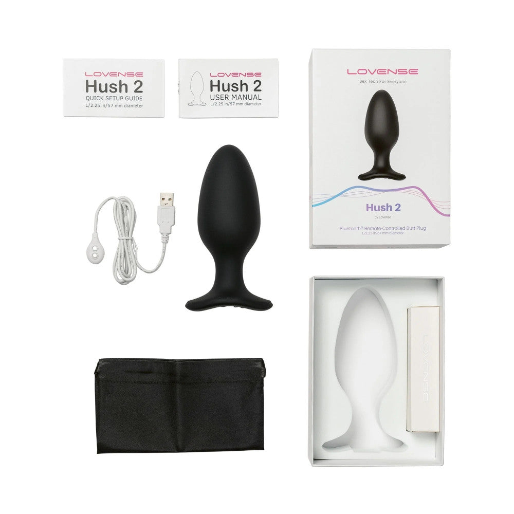 Luxury Vibrating Anal Stimulator with App Lovense Hush 2 M