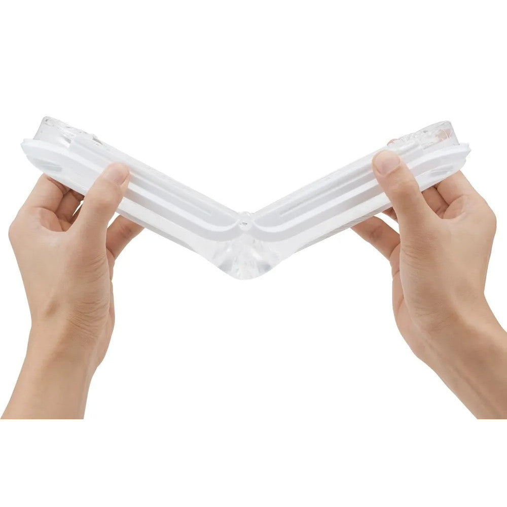 Luxury flip zero gravity silicone masturbator white