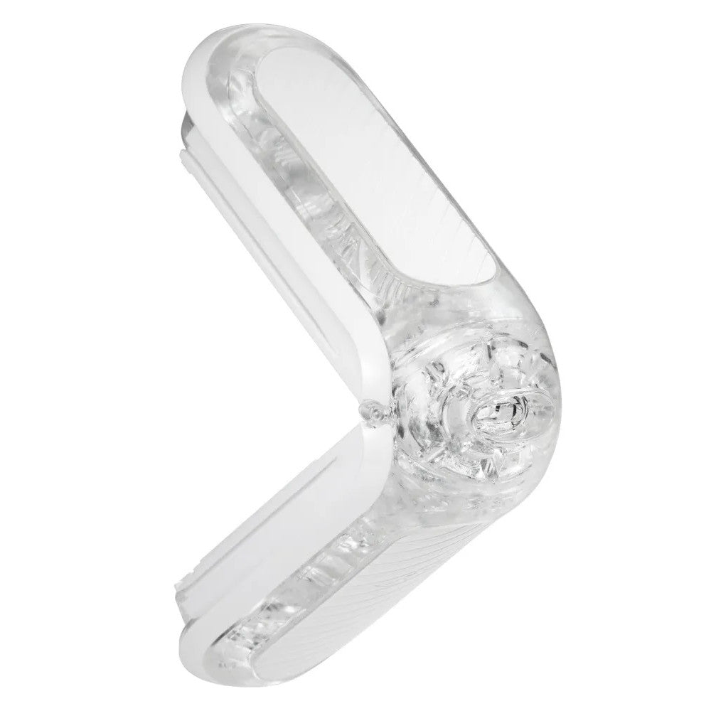 Luxury flip zero gravity silicone masturbator white