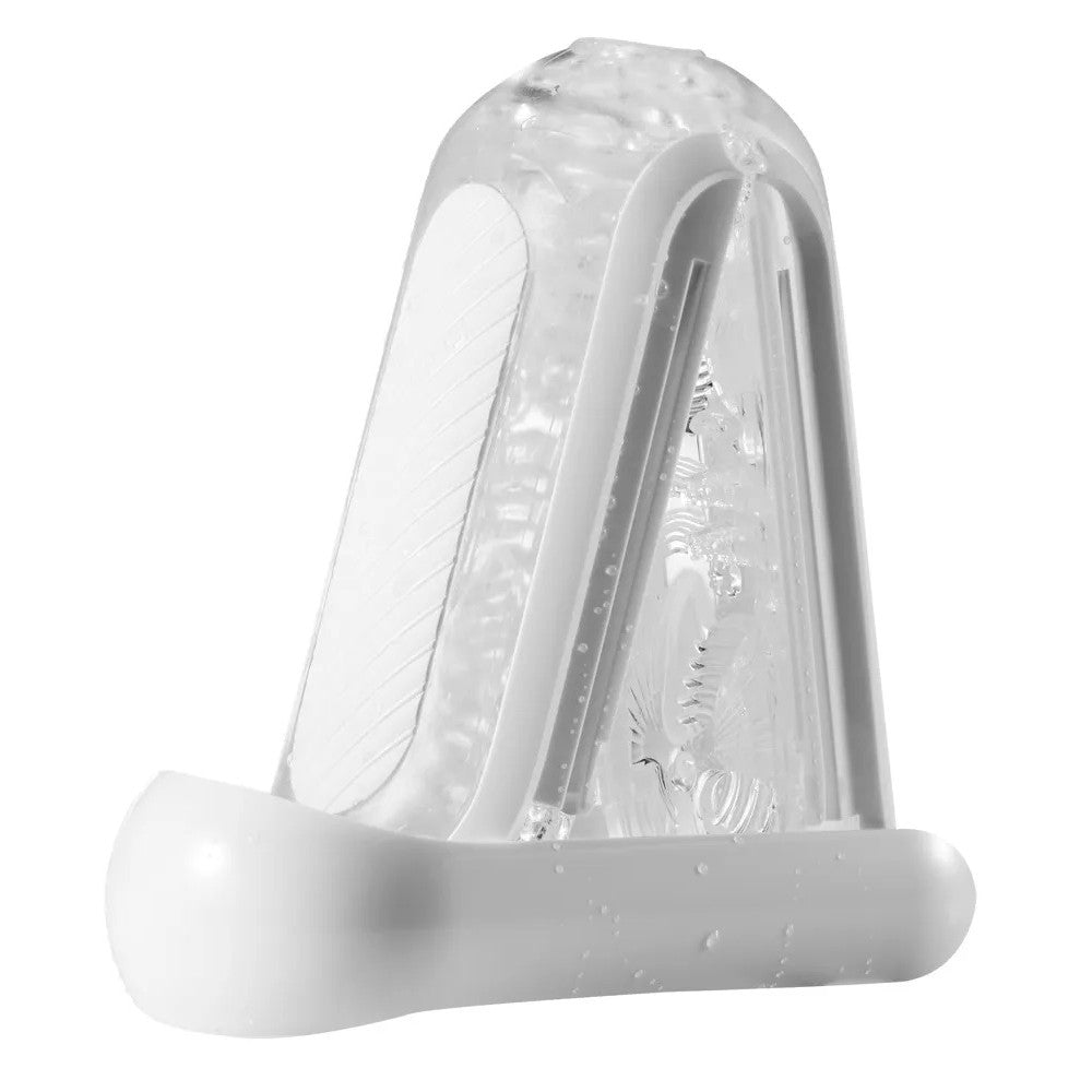 Luxury flip zero gravity silicone masturbator white