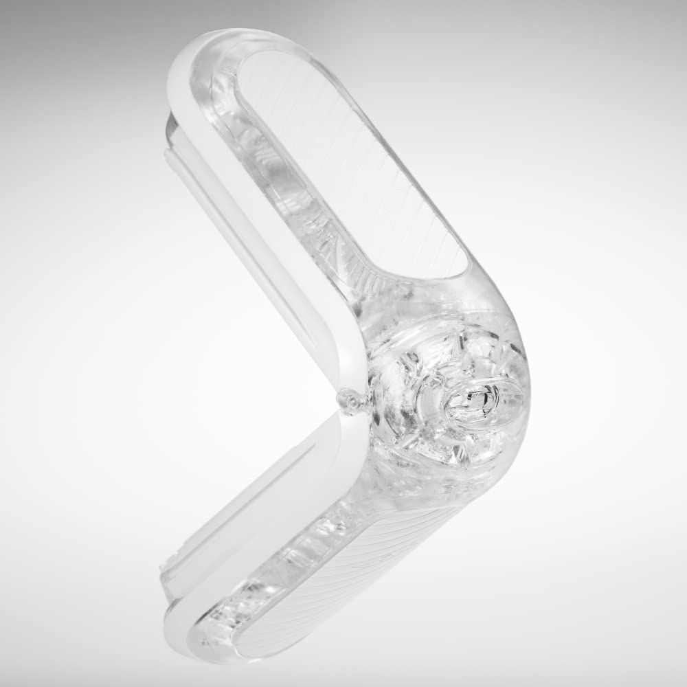 Luxury flip zero gravity silicone masturbator white