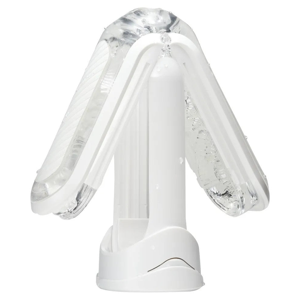 Luxury flip zero gravity silicone masturbator white