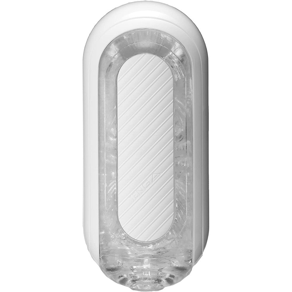 Luxury flip zero gravity silicone masturbator white