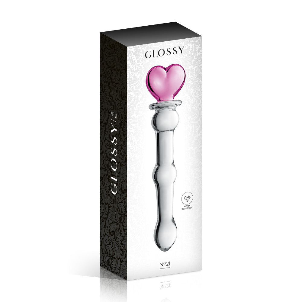 Luxury Glass Dildo Glossy 21 transparent