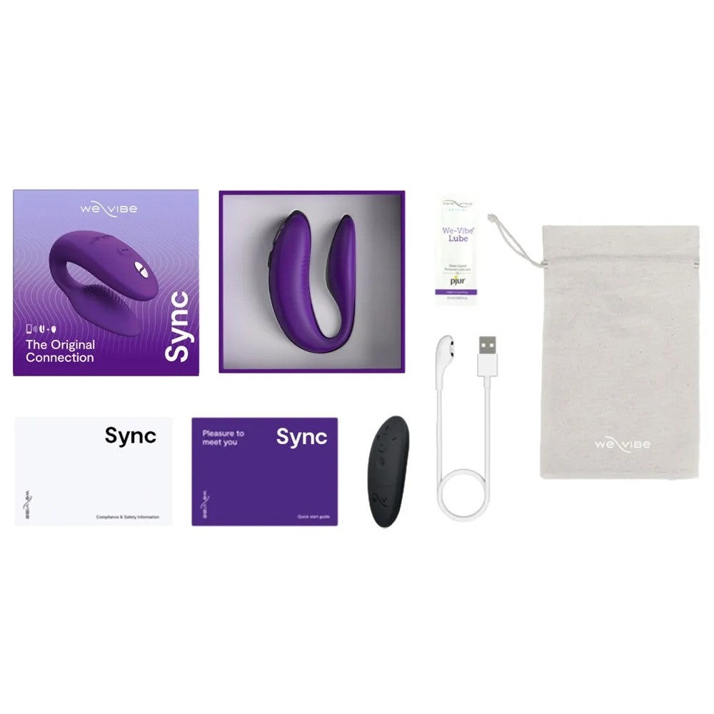 Luxury stimulator for couples with App We Vibe Sync 2 purple