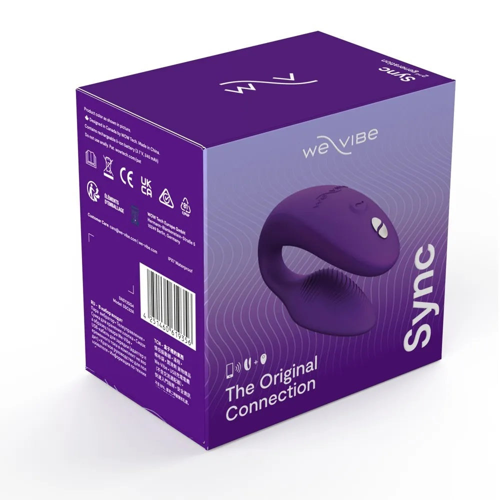 Luxury stimulator for couples with App We Vibe Sync 2 purple