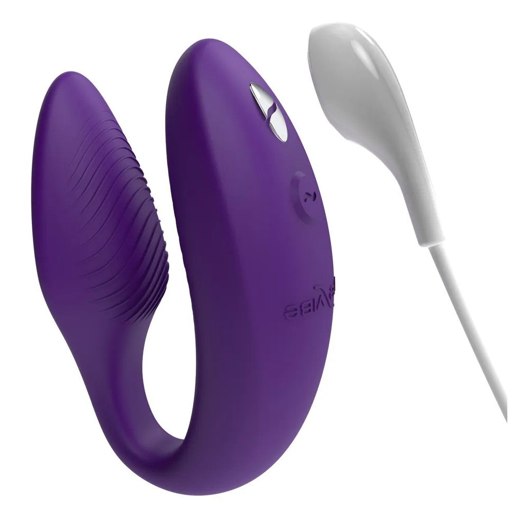 Luxury stimulator for couples with App We Vibe Sync 2 purple