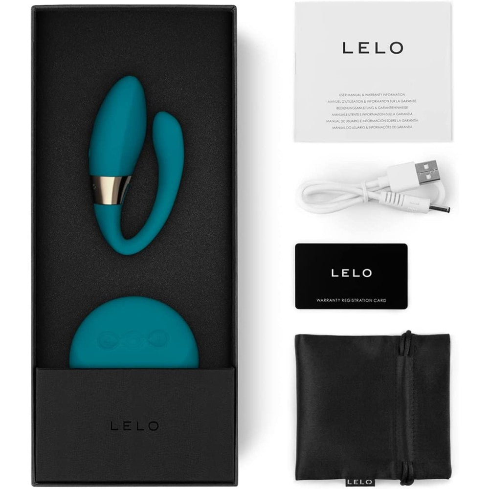 Luxury vibrator for couples with remote control Lelo Tiani Duo blue