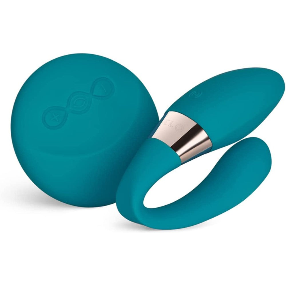 Luxury vibrator for couples with remote control Lelo Tiani Duo blue