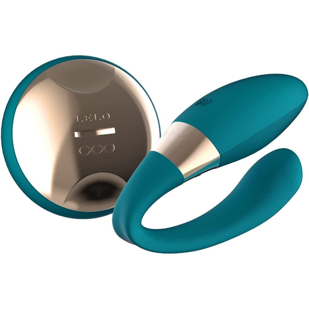 Luxury vibrator for couples with remote control Lelo Tiani Duo blue