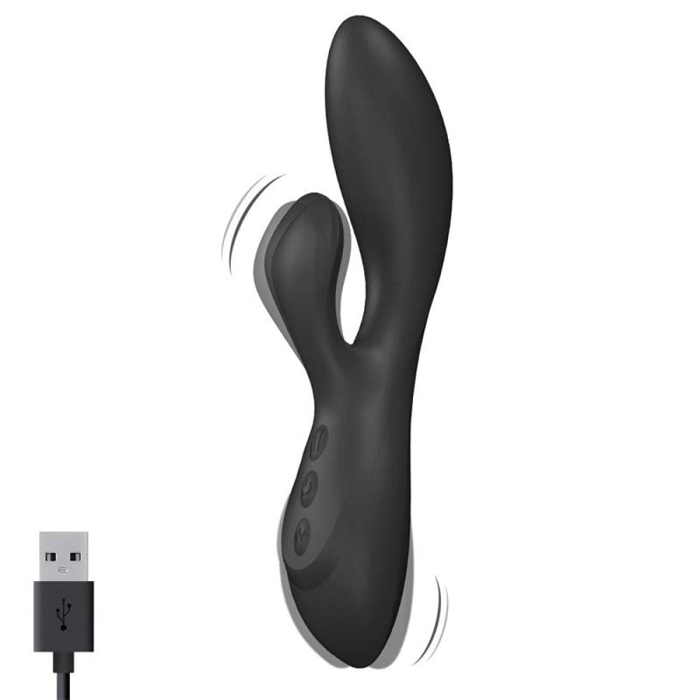 Mabo Rechargeable Silicone Rabbit Vibrator with Back and forth Function