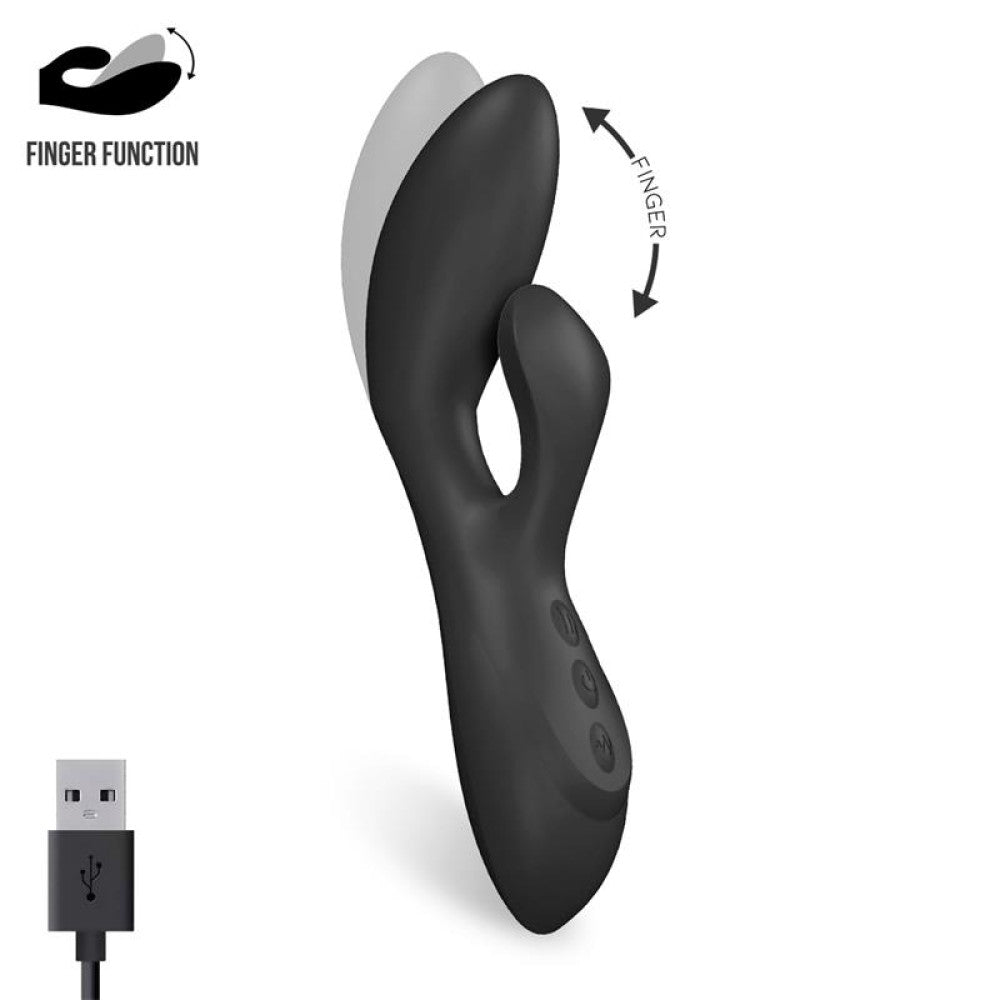 Mabo Rechargeable Silicone Rabbit Vibrator with Back and forth Function