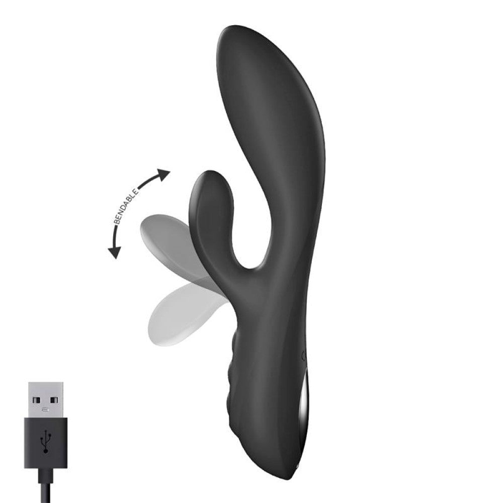 Mabo Rechargeable Silicone Rabbit Vibrator with Back and forth Function