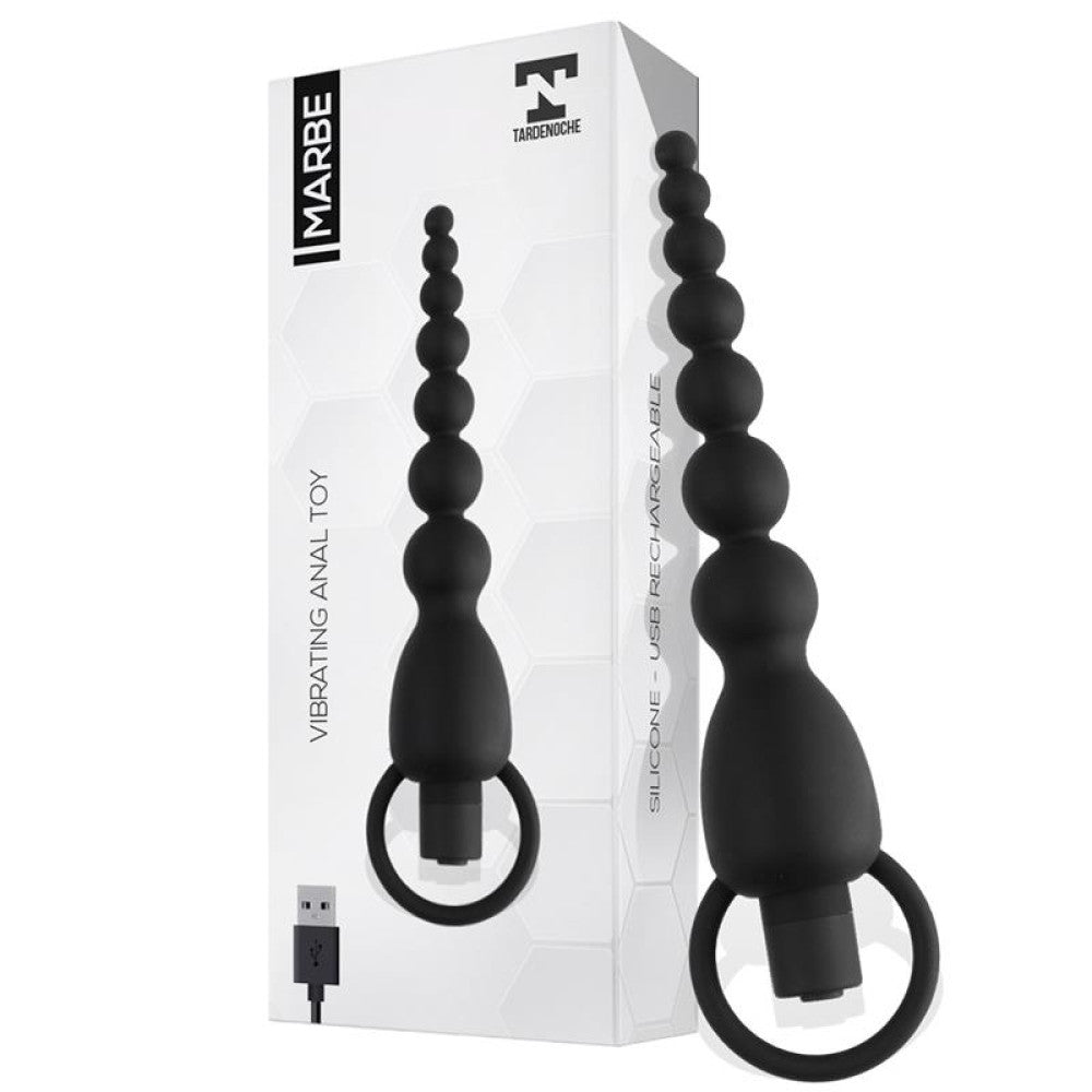 Marbe Silicone Vibrating Anal Beads Rechargeable