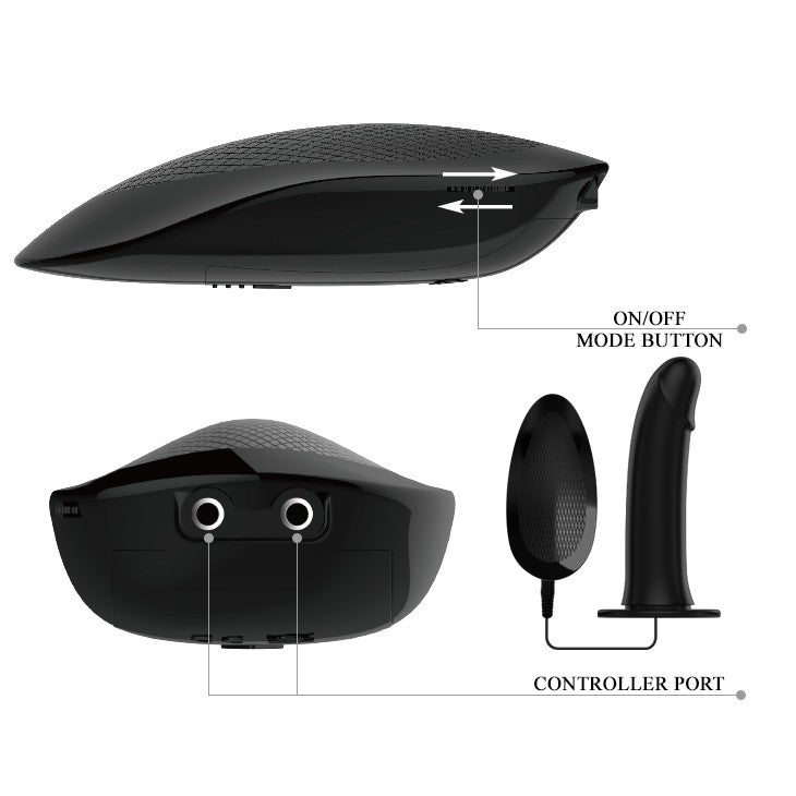 Marvin Silicone Vibrating Hollow Strap-On Belt