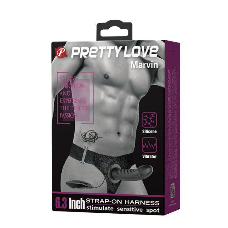 Marvin Silicone Vibrating Hollow Strap-On Belt