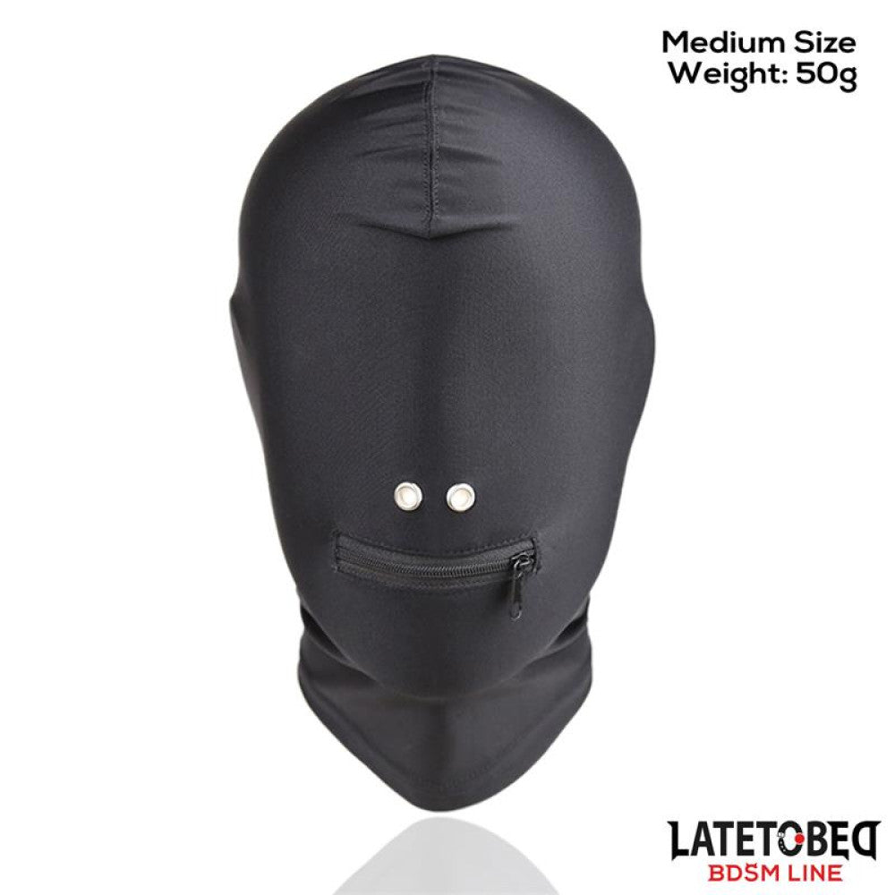 Latetobed BDSM Full Cover Hood with Zipper