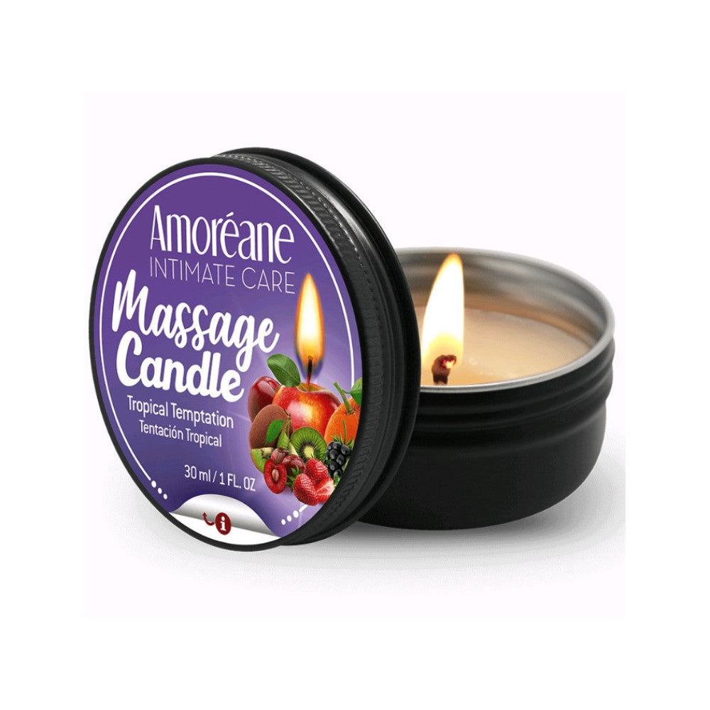 Massage candle with tropical fruit aroma Amoreane