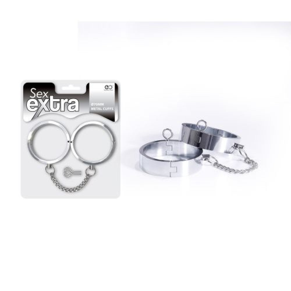 Massive Metal Handcuffs Sex Extra Diameter 7 cm.