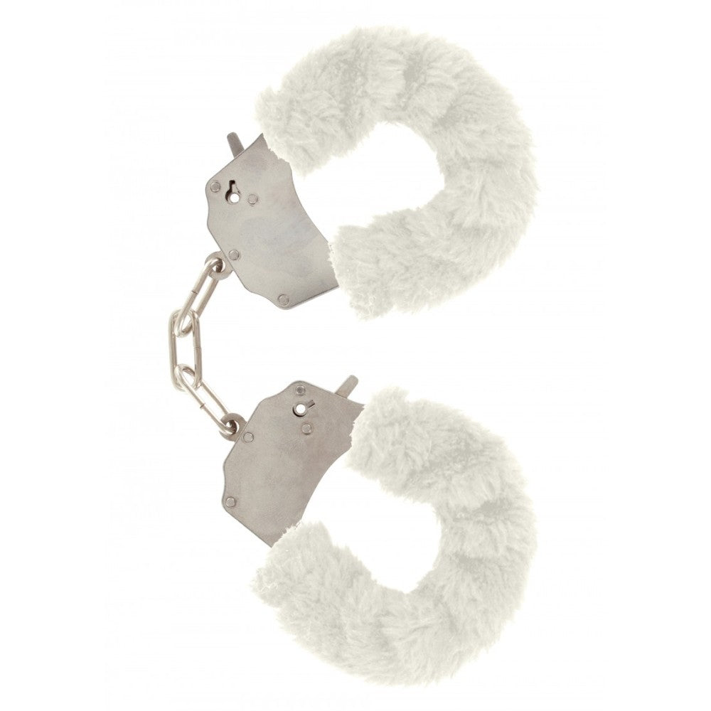 Massive handcuffs with down Furry Fun white