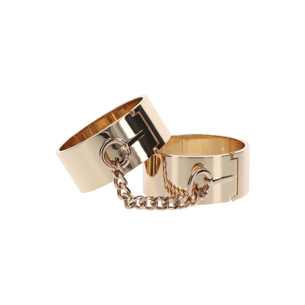 Massive metal cuffs jewelry Dona golden