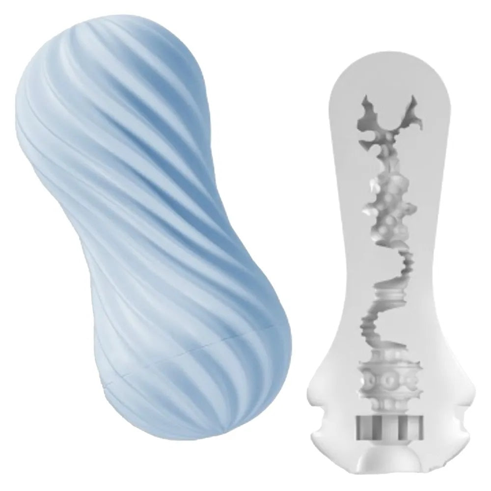 Masturbator with flexible case Tenga Flex Bubbly Blue