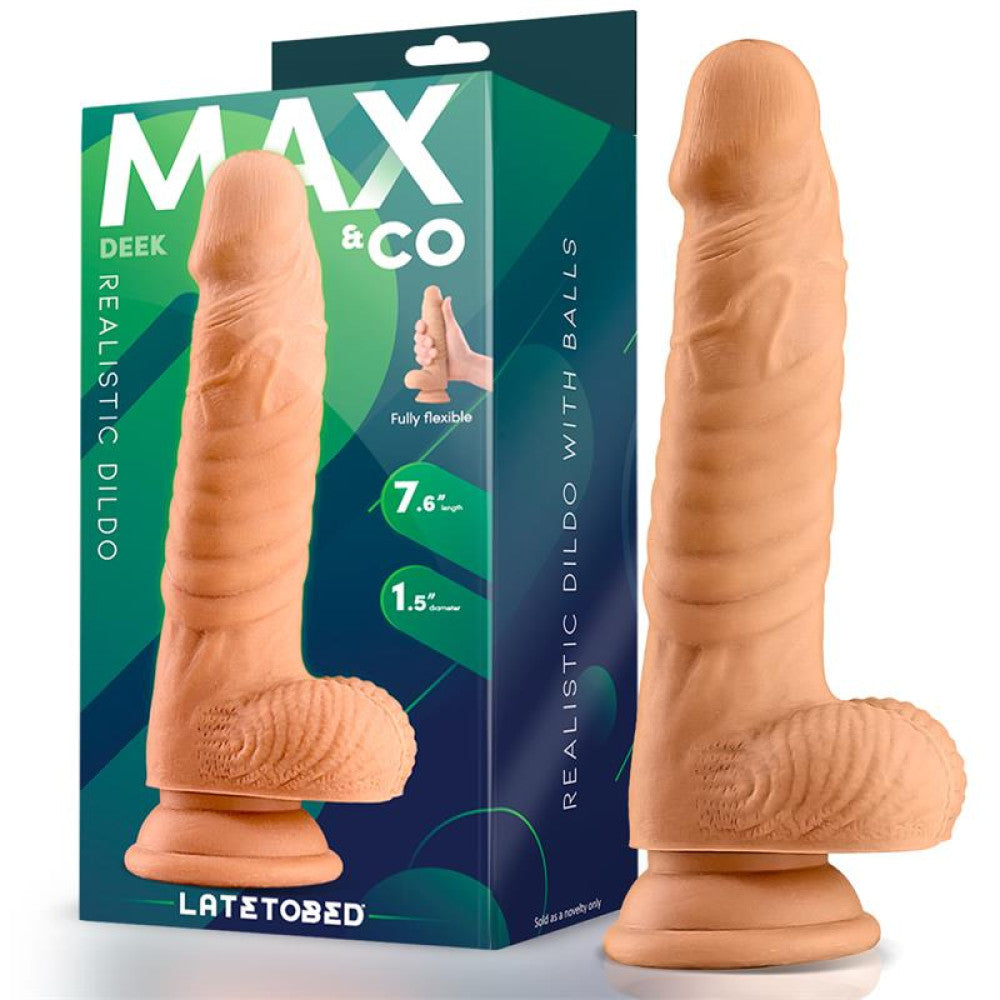 Max & Co Deek Realistic Testicle Dildo 7.6"