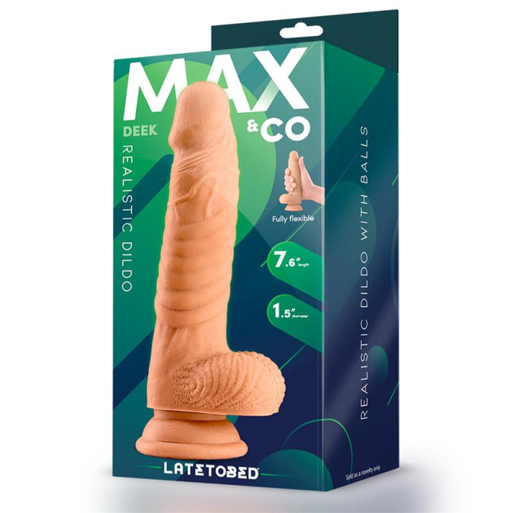 Max & Co Deek Realistic Testicle Dildo 7.6"