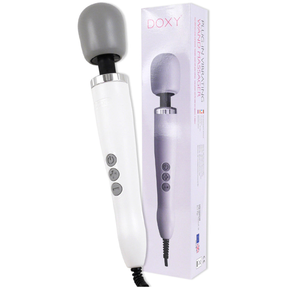 Mega powerful massager Doxy Wand Limited Edition white