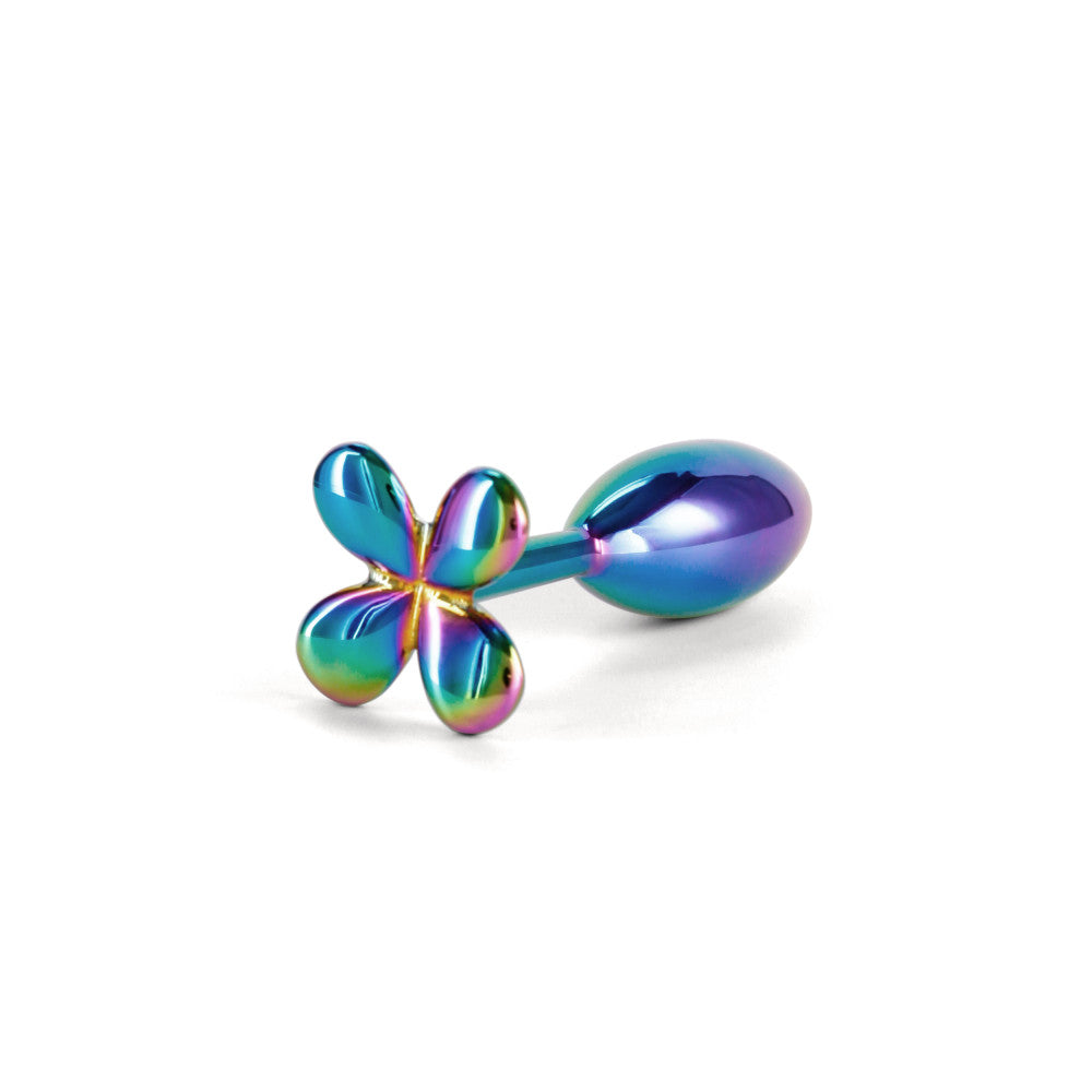 Metal Butt Plug - Jewel Rear Assets Clover Multicolor Holographic