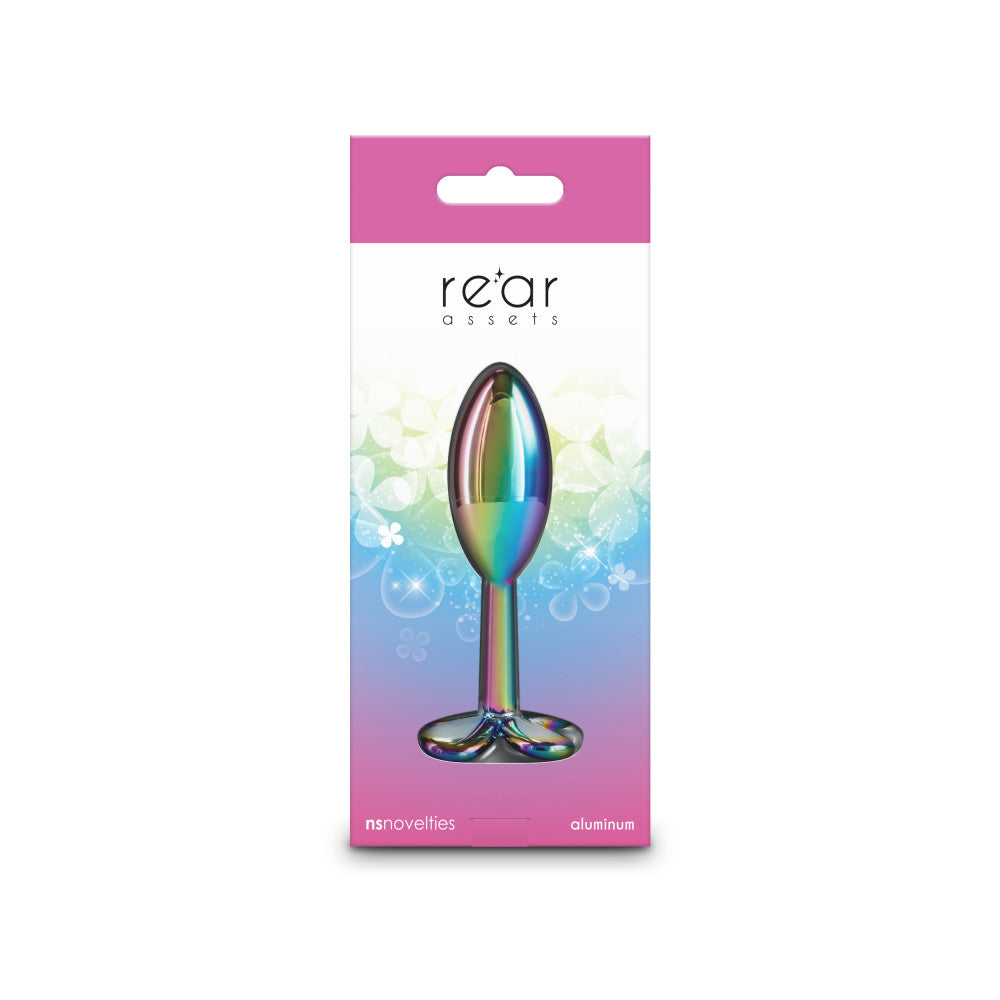 Metal Butt Plug - Jewel Rear Assets Clover Multicolor Holographic